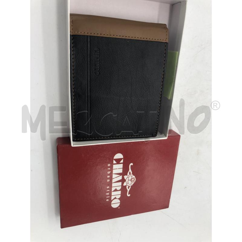 PORTA FOGLIO UOMO CHARRO NERO BEIGE  | Mercatino dell'Usato Avellino 1