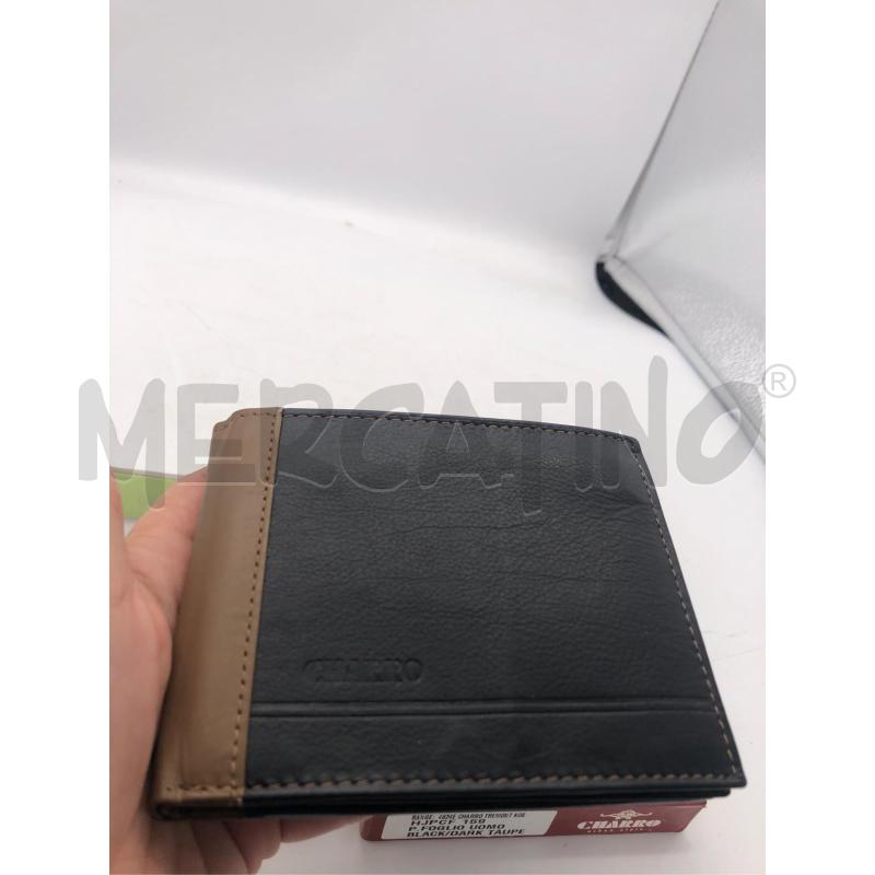 PORTA FOGLIO UOMO CHARRO NERO BEIGE  | Mercatino dell'Usato Avellino 2