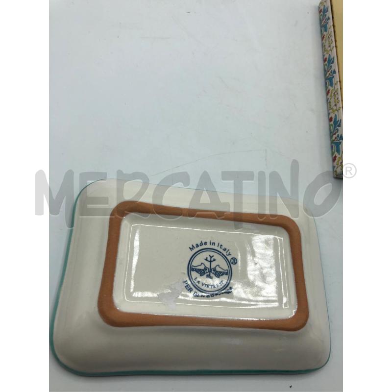 PORTA SAPONE VIETRI CON SAPONE BLU COSTIERA  | Mercatino dell'Usato Avellino 4