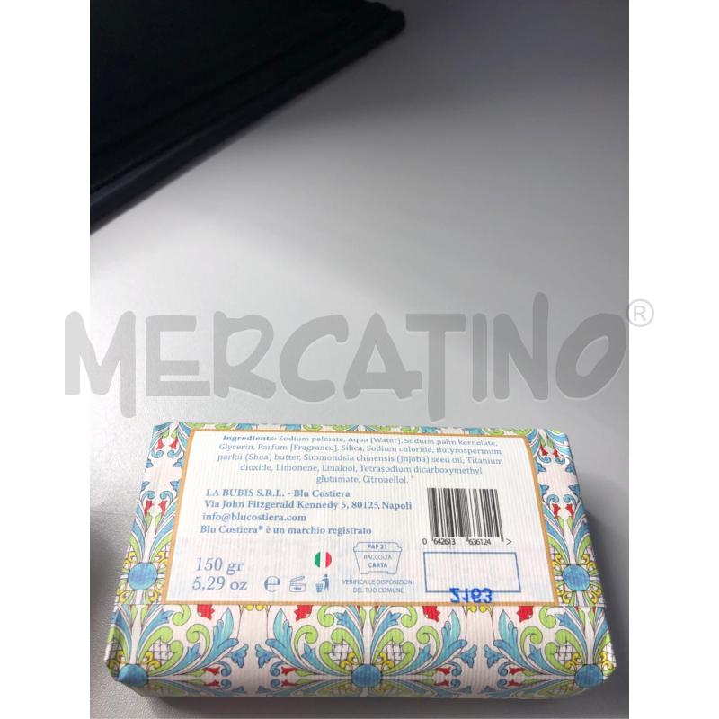 PORTA SAPONE VIETRI CON SAPONE BLU COSTIERA  | Mercatino dell'Usato Avellino 5