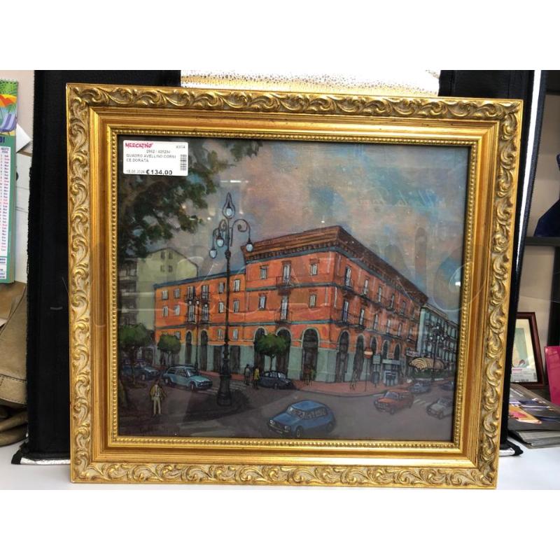 QUADRO AVELLINO CORNICE DORATA  | Mercatino dell'Usato Avellino 1