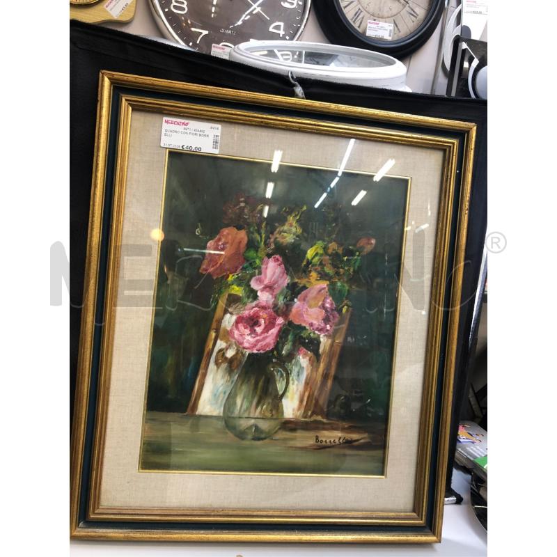 QUADRO CON FIORI BORRELLI  | Mercatino dell'Usato Avellino 1