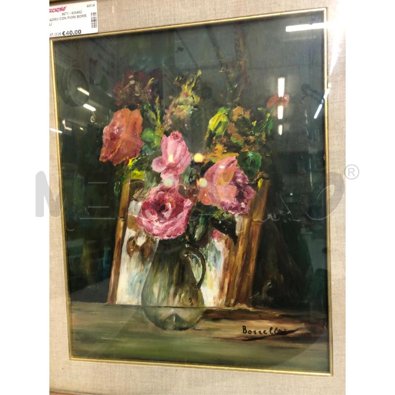 QUADRO CON FIORI BORRELLI  | Mercatino dell'Usato Avellino 2