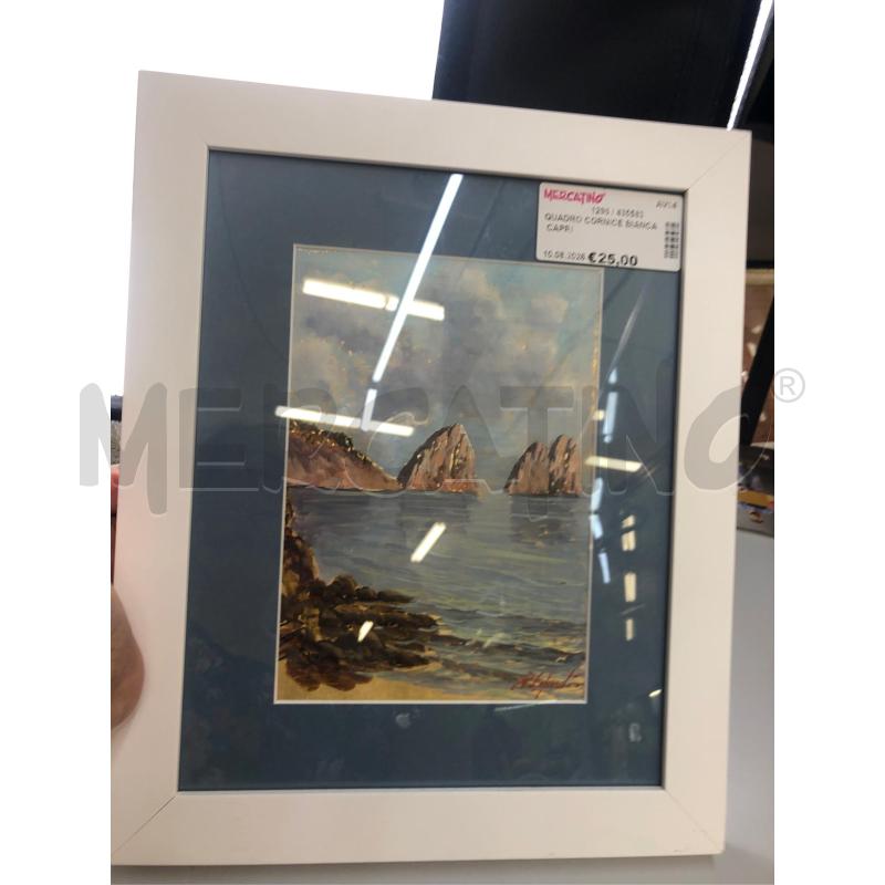 QUADRO CORNICE BIANCA CAPRI  | Mercatino dell'Usato Avellino 3