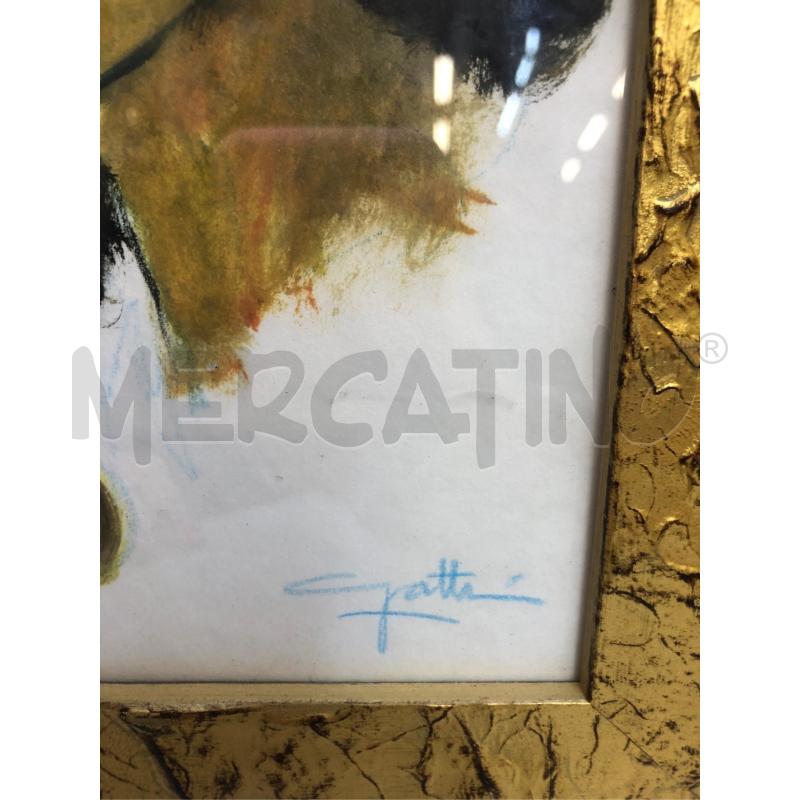QUADRO CORNICE DORATA GATTI  | Mercatino dell'Usato Avellino 2