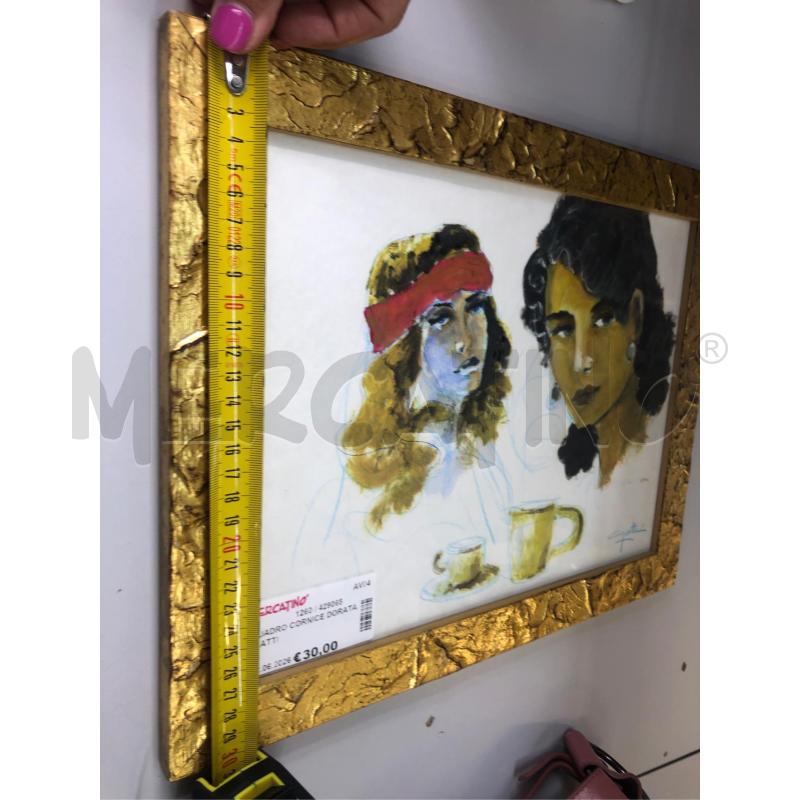 QUADRO CORNICE DORATA GATTI  | Mercatino dell'Usato Avellino 5