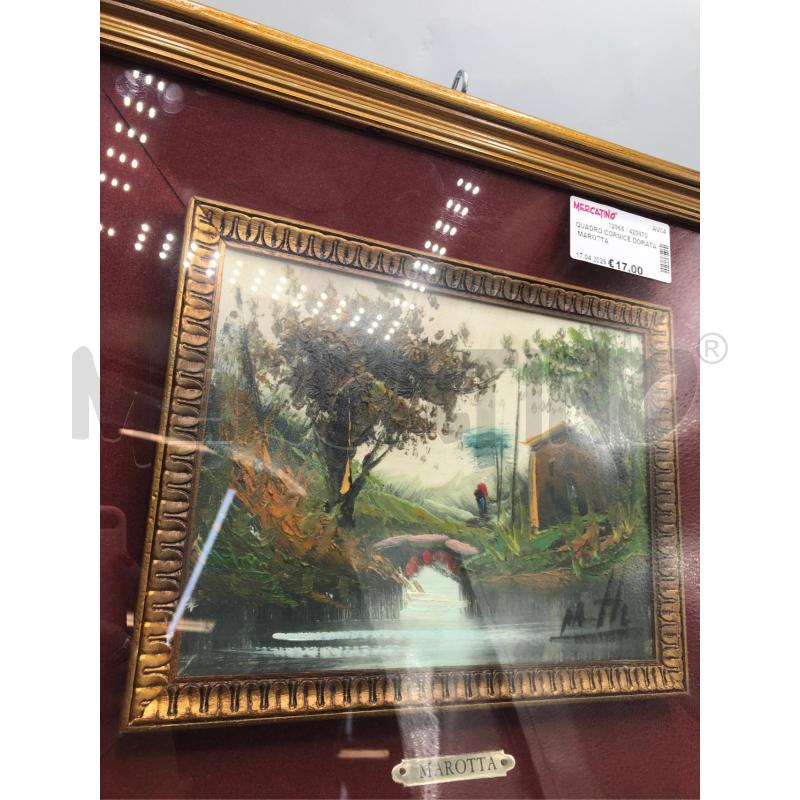 QUADRO CORNICE DORATA MAROTTA  | Mercatino dell'Usato Avellino 2
