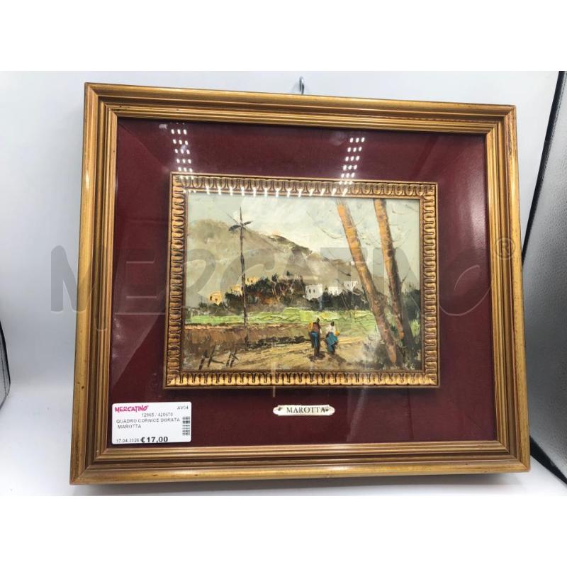 QUADRO CORNICE DORATA MAROTTA  | Mercatino dell'Usato Avellino 1