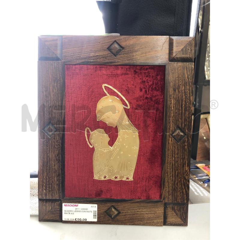 QUADRO LEGNO CON MATERNITÀ AG  | Mercatino dell'Usato Avellino 1