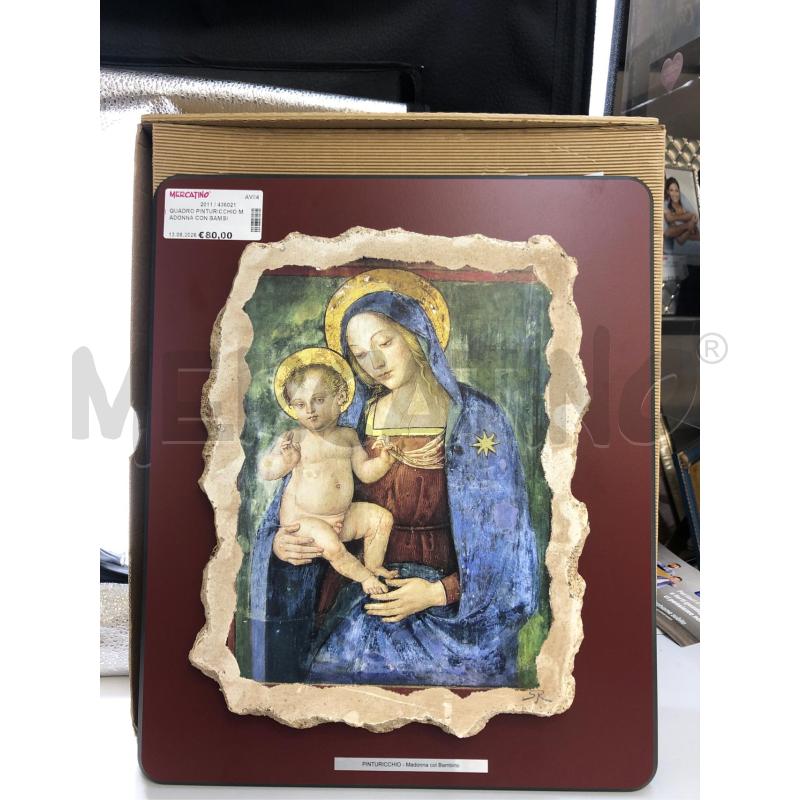 QUADRO PINTURICCHIO MADONNA CON BAMBINO | Mercatino dell'Usato Avellino 1