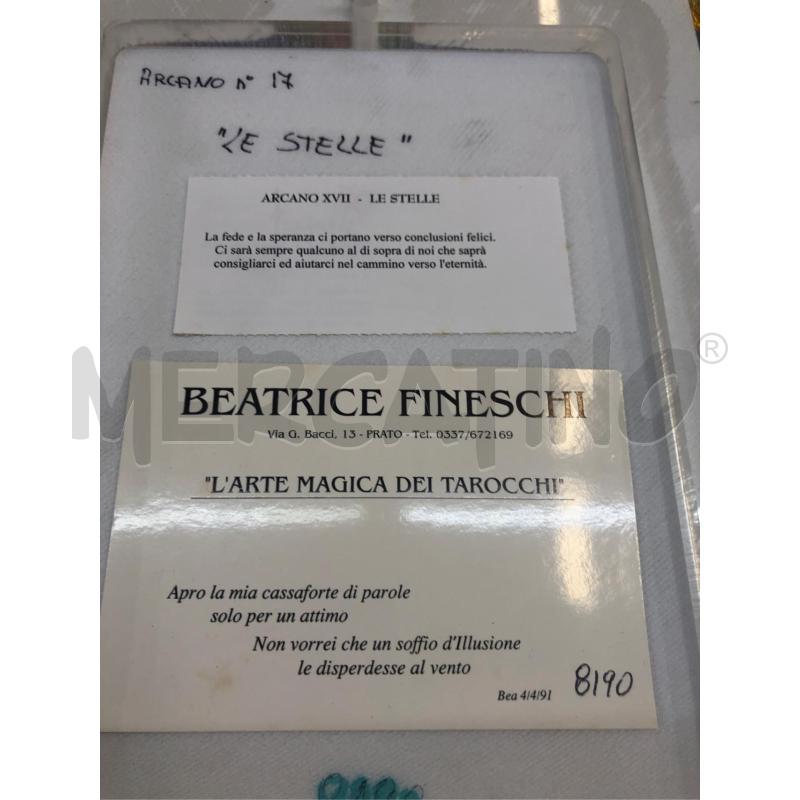 QUADRO QUADRO ARCANO N17 XVII LE STELLE 2/100 BEATRICE FINESCHI | Mercatino dell'Usato Avellino 4