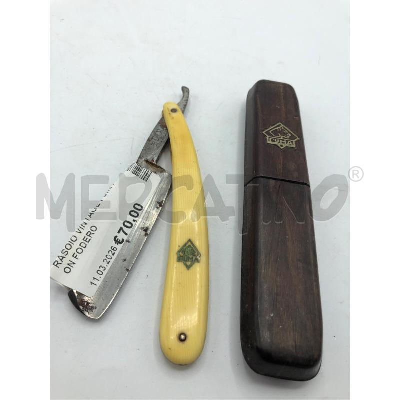 RASOIO VINTAGE PUMA CON FODERO  | Mercatino dell'Usato Avellino 1