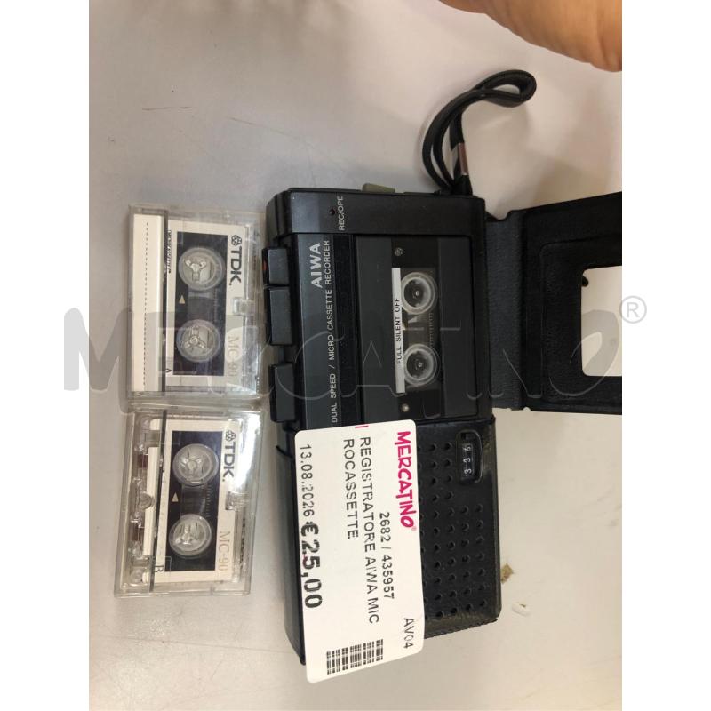 REGISTRATORE AIWA MICROCASSETTE | Mercatino dell'Usato Avellino 1