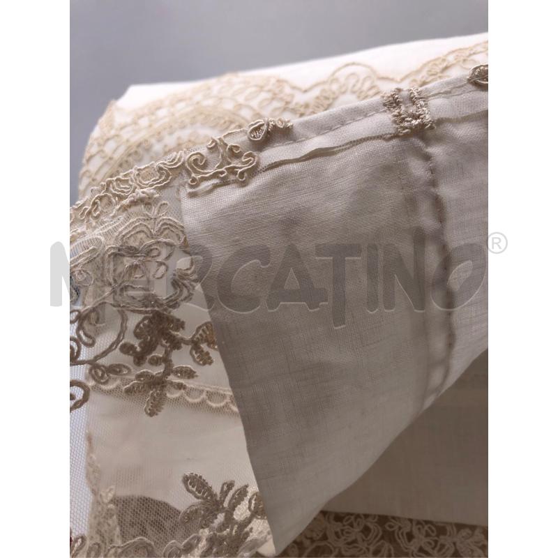 RUNNER BIANCO RICAMO BEIGE  | Mercatino dell'Usato Avellino 2