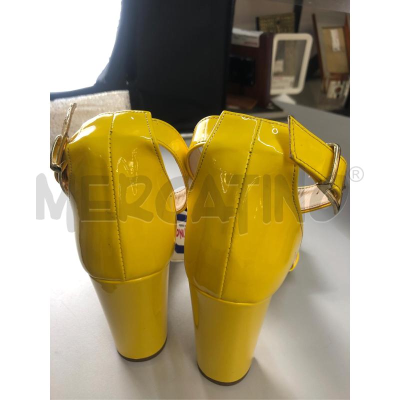 SANDALI DONNA ANNO ZERO GIALLO LUCIDO  | Mercatino dell'Usato Avellino 3