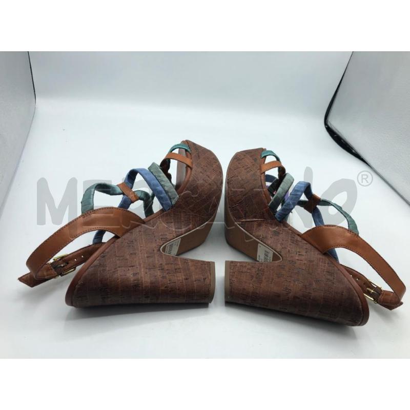 SANDALI DONNA AREZZO BEIGE VERDE AZZ  | Mercatino dell'Usato Avellino 4