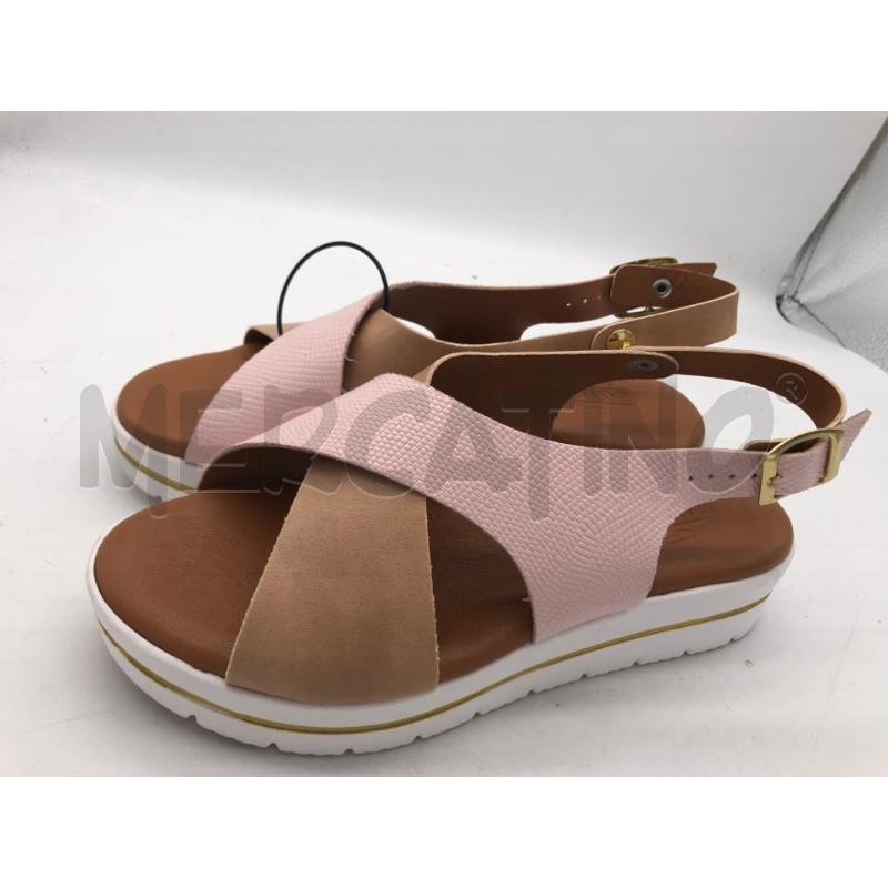 SANDALI DONNA BEIGE ROSA EASYWALK | Mercatino dell'Usato Avellino 1