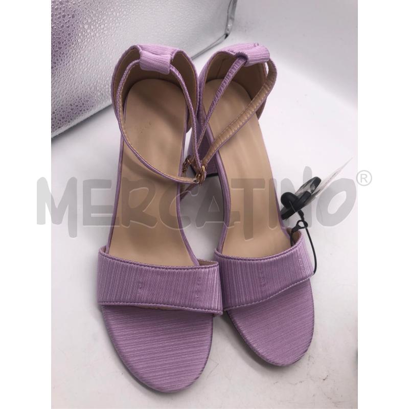 SANDALI DONNA BEIGE VIOLA  | Mercatino dell'Usato Avellino 1