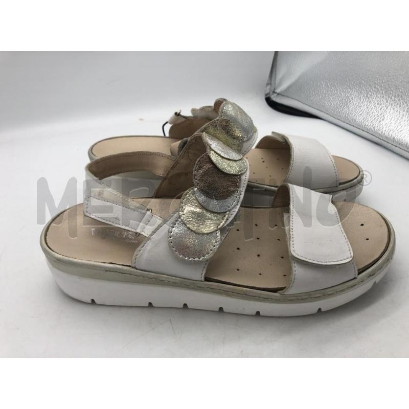 SANDALI DONNA BIANCO ARG DORAT CERCHIETT WALK | Mercatino dell'Usato Avellino 1