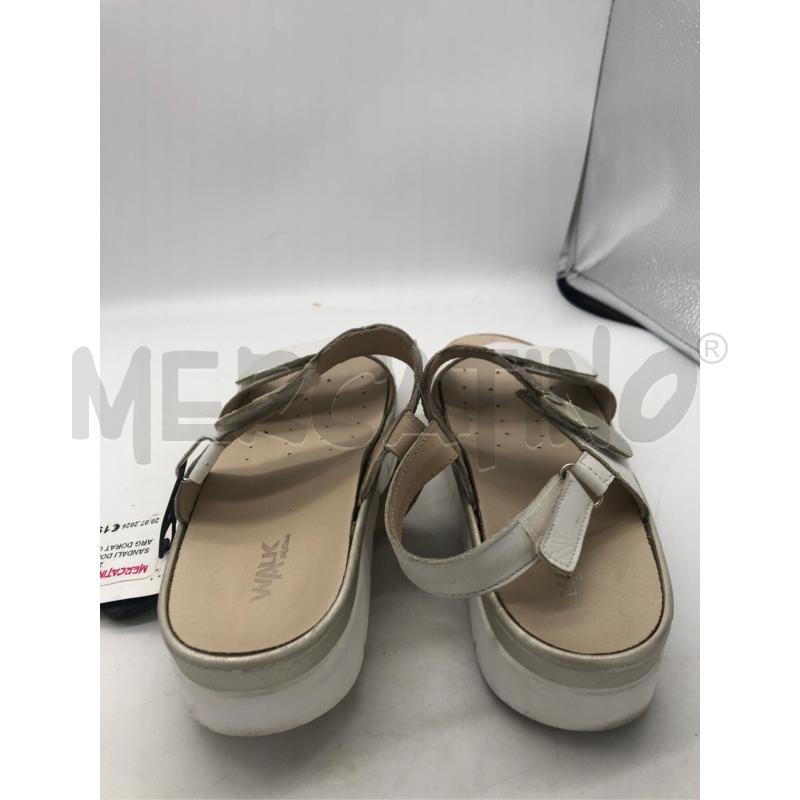 SANDALI DONNA BIANCO ARG DORAT CERCHIETT WALK | Mercatino dell'Usato Avellino 3