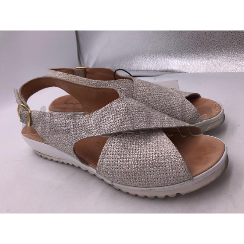 SANDALI DONNA BIANC GLITTER ZIVIANI | Mercatino dell'Usato Avellino 1
