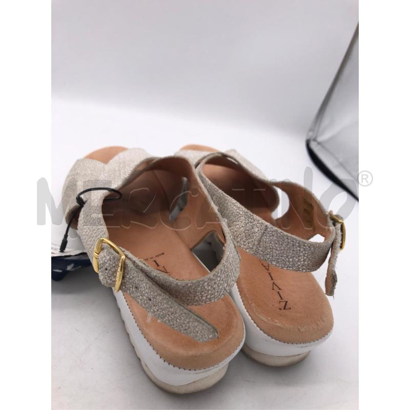 SANDALI DONNA BIANC GLITTER ZIVIANI | Mercatino dell'Usato Avellino 2
