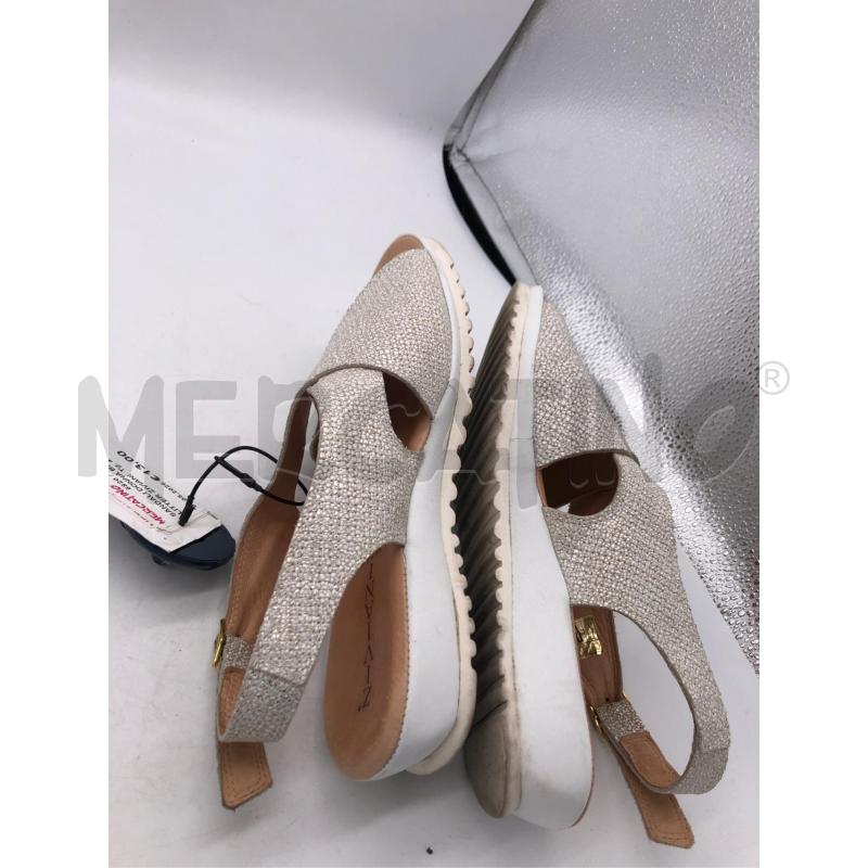 SANDALI DONNA BIANC GLITTER ZIVIANI | Mercatino dell'Usato Avellino 3