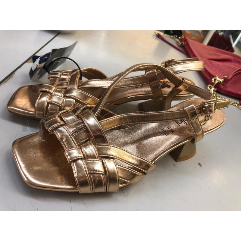 SANDALI DONNA BRACCIALINI ROSA LAMINATA  | Mercatino dell'Usato Avellino 1