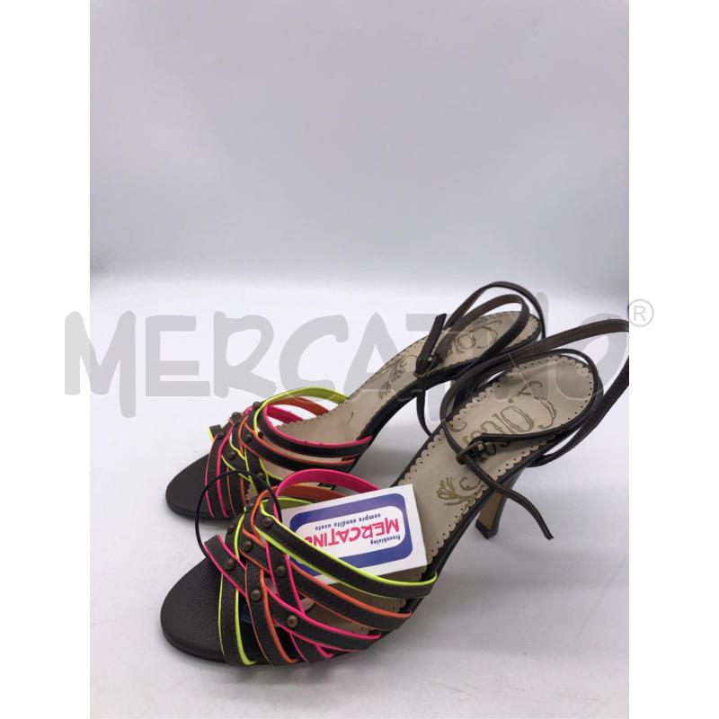 SANDALI DONNA COLCCI MARRONESTRISCIA FUCSIA GIAL ARAN | Mercatino dell'Usato Avellino 2