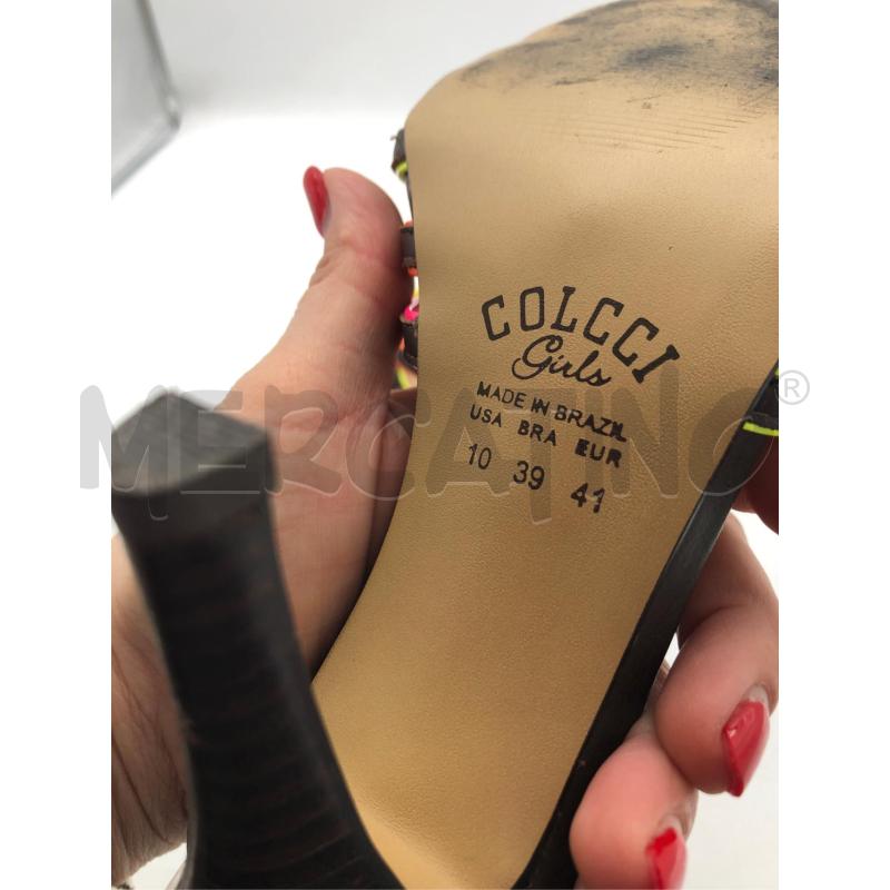 SANDALI DONNA COLCCI MARRONESTRISCIA FUCSIA GIAL ARAN | Mercatino dell'Usato Avellino 3