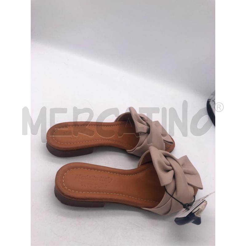 SANDALI DONNA FIOCCO ROSA PELLE | Mercatino dell'Usato Avellino 2