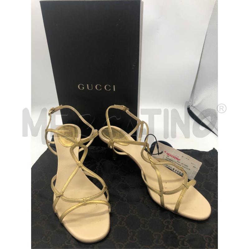 SANDALI DONNA GUCCI DORATI 40 TACCHETT DA SOSTIT | Mercatino dell'Usato Avellino 1
