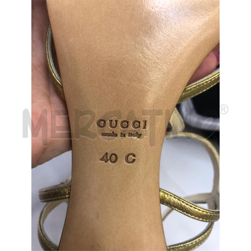 SANDALI DONNA GUCCI DORATI 40 TACCHETT DA SOSTIT | Mercatino dell'Usato Avellino 4