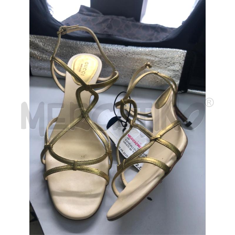 SANDALI DONNA GUCCI DORATI 40 TACCHETT DA SOSTIT | Mercatino dell'Usato Avellino 5
