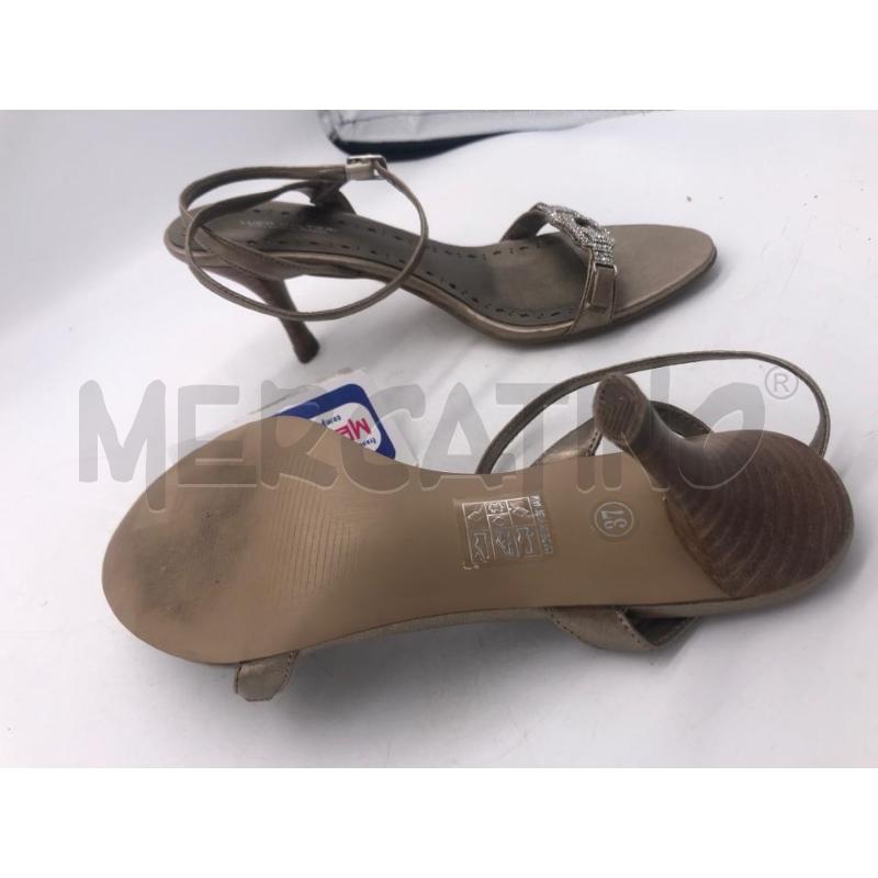 SANDALI DONNA LUCA D'ALTIERI BRONZO STRASS | Mercatino dell'Usato Avellino 3