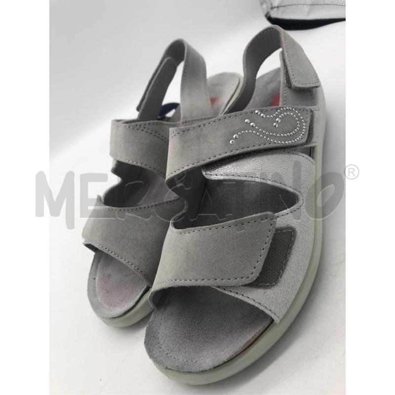 SANDALI DONNA PODOLINE GRIGIO STRASS  | Mercatino dell'Usato Avellino 1