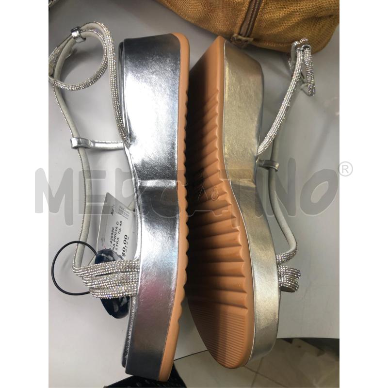 SANDALI DONNA PRIMA DONNA GRIGIO STRASS  | Mercatino dell'Usato Avellino 2