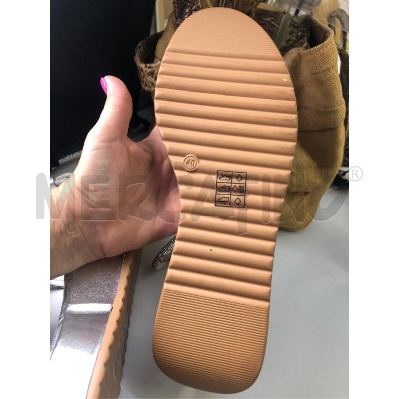 SANDALI DONNA PRIMA DONNA GRIGIO STRASS  | Mercatino dell'Usato Avellino 3