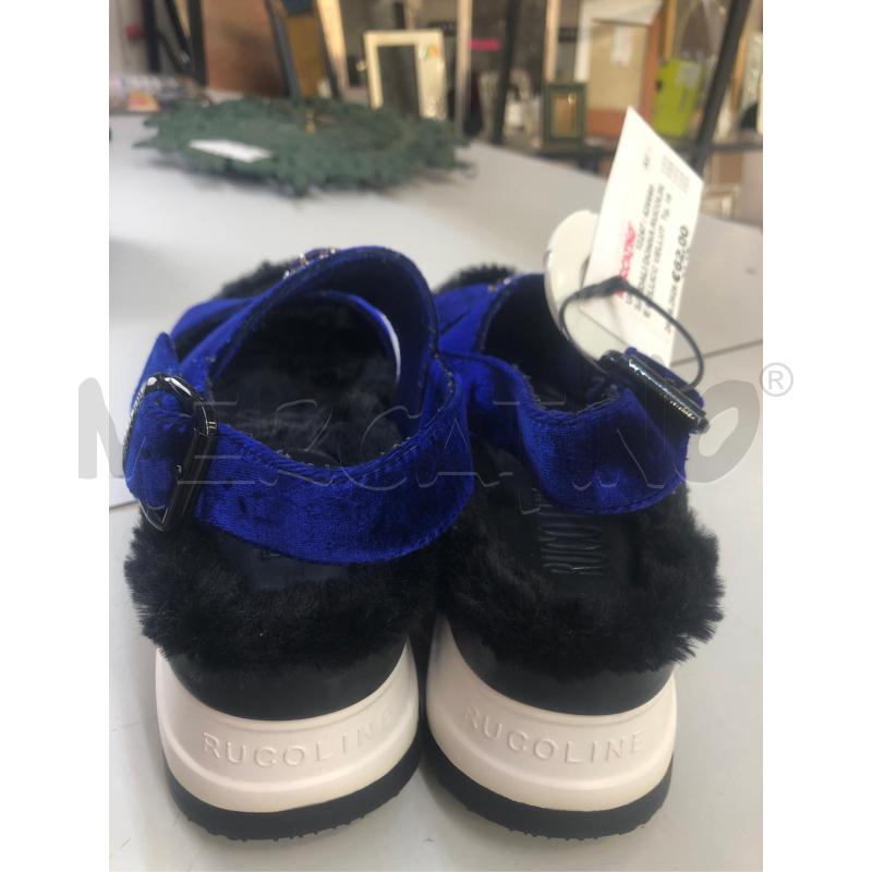 SANDALI DONNA RUCOLINE PELLICC VELLUT BLU  | Mercatino dell'Usato Avellino 4