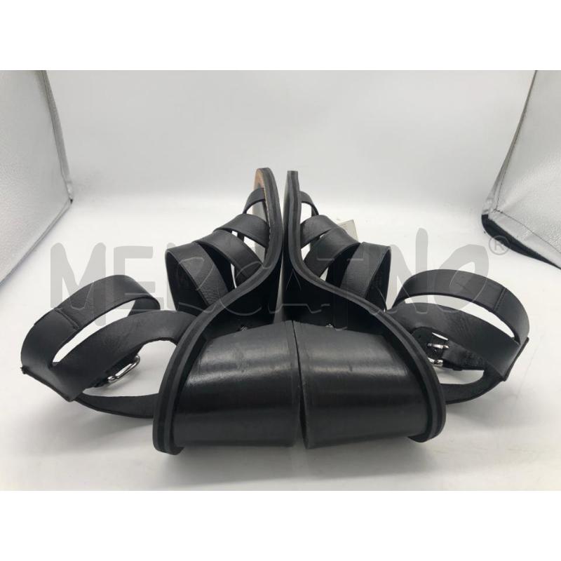SANDALI DONNA TACCO NERO 41 ZARA FASCETTE | Mercatino dell'Usato Avellino 4