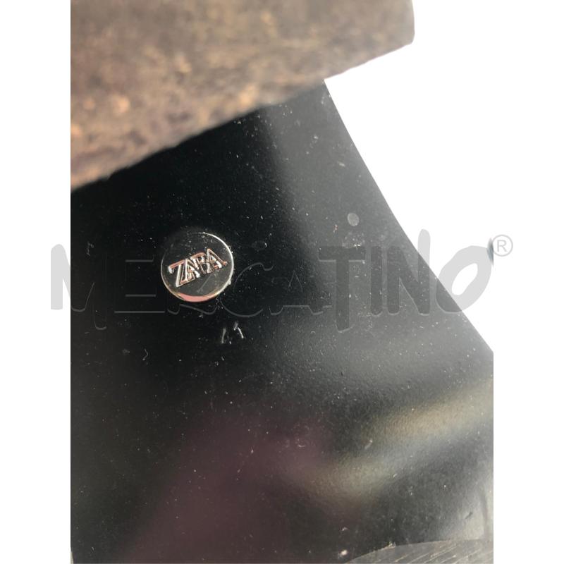 SANDALI DONNA TACCO NERO 41 ZARA FASCETTE | Mercatino dell'Usato Avellino 5