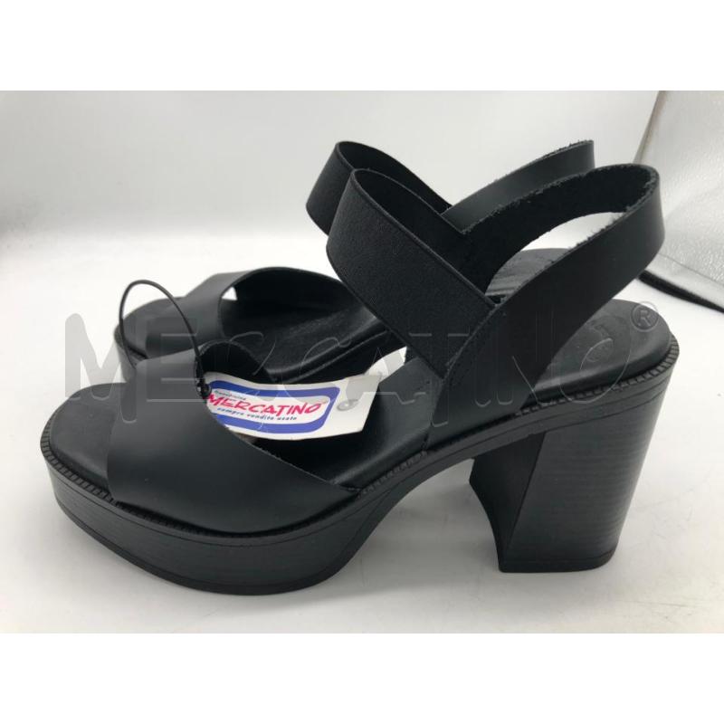 SANDALI DONNA TACCO NERO AD+ | Mercatino dell'Usato Avellino 3