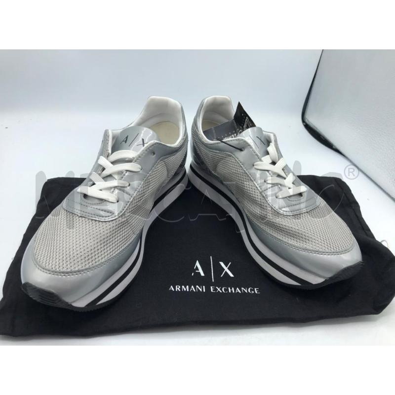 SCARPE DONNA ARMANI EXCHANGE GRIGIO LUCIDO  | Mercatino dell'Usato Avellino 1