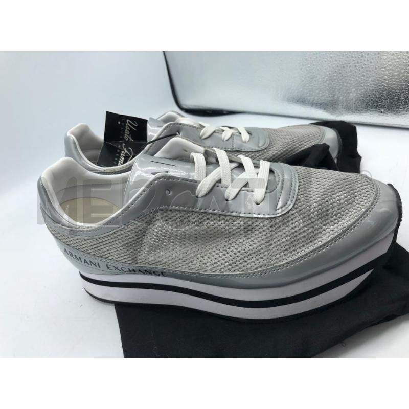 SCARPE DONNA ARMANI EXCHANGE GRIGIO LUCIDO  | Mercatino dell'Usato Avellino 2