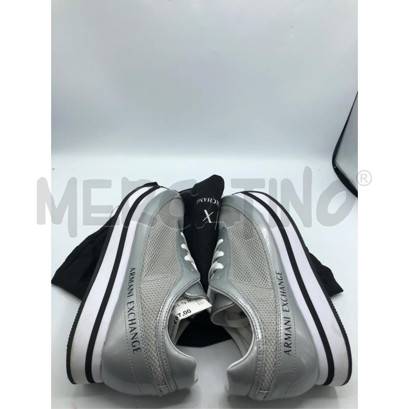 SCARPE DONNA ARMANI EXCHANGE GRIGIO LUCIDO  | Mercatino dell'Usato Avellino 5