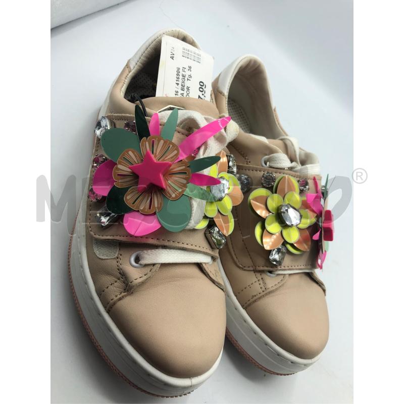 SCARPE DONNA BEIGE FIORI COLORAT DOR  | Mercatino dell'Usato Avellino 1