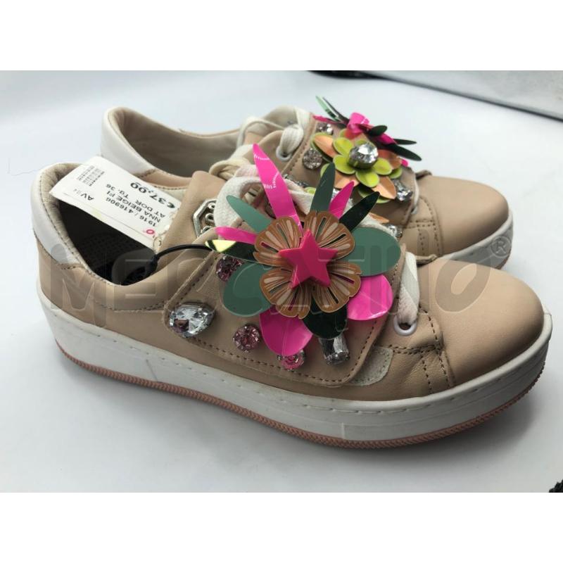 SCARPE DONNA BEIGE FIORI COLORAT DOR  | Mercatino dell'Usato Avellino 2