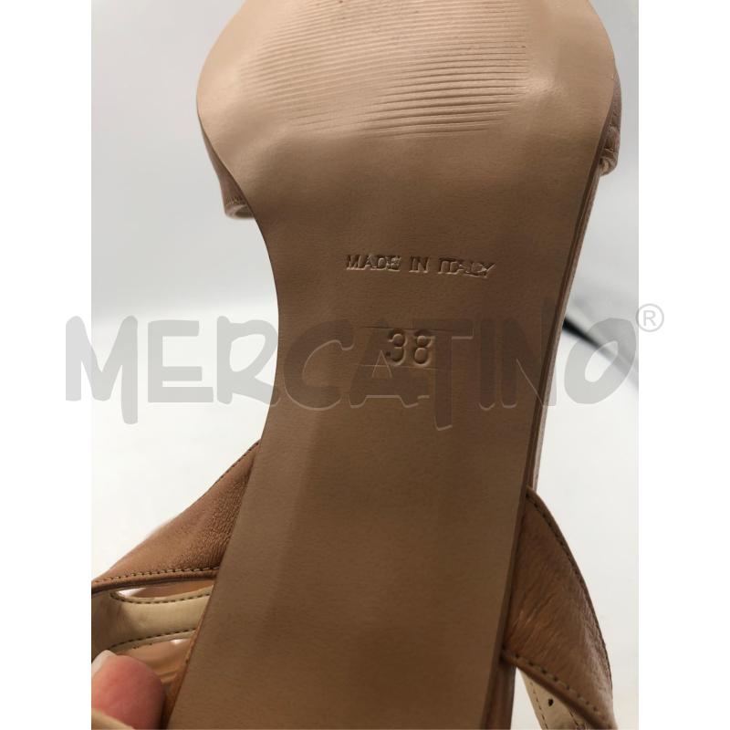 SCARPE DONNA BEIGE TACCO LEGNO ALLEGRA | Mercatino dell'Usato Avellino 4