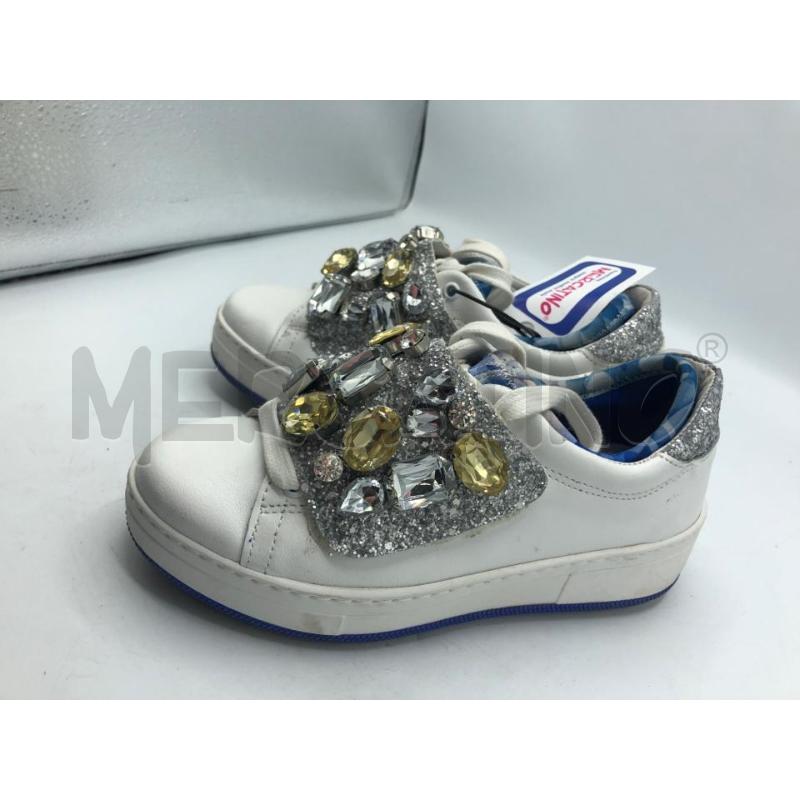 SCARPE DONNA BIANCO BLU STRASS 36 DOR | Mercatino dell'Usato Avellino 2