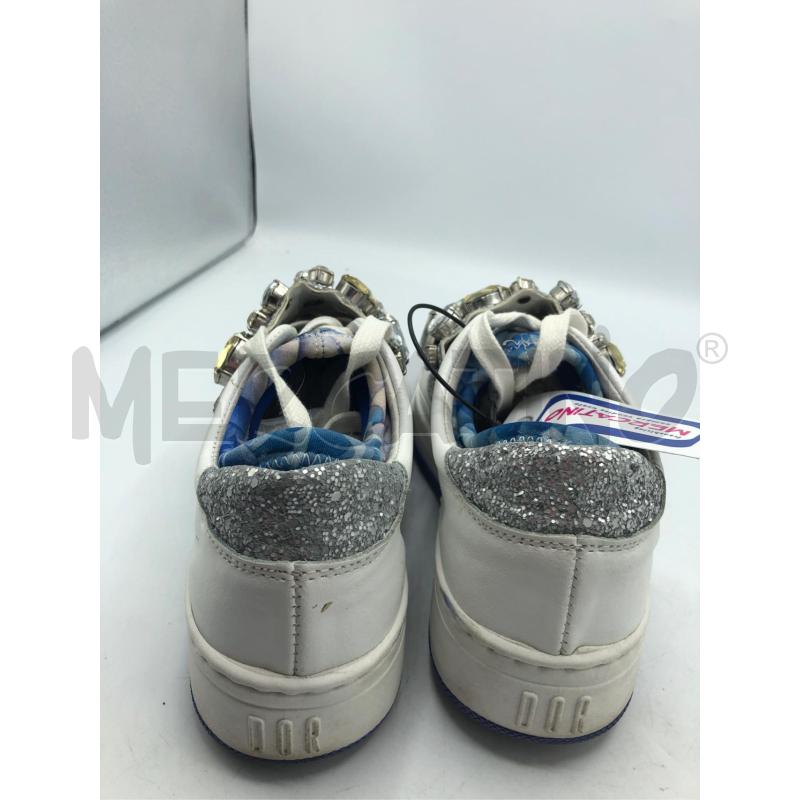 SCARPE DONNA BIANCO BLU STRASS 36 DOR | Mercatino dell'Usato Avellino 3